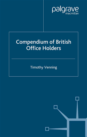 Téléchargez le livre :  Compendium of British Office Holders