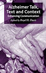 Télécharger le livre :  Alzheimer Talk, Text and Context
