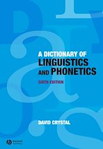 Télécharger le livre :  A Dictionary of Linguistics and Phonetics