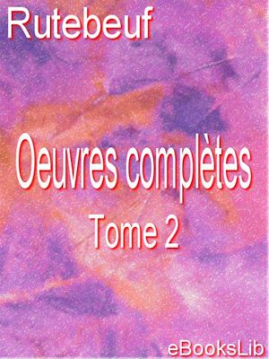 Download the eBook: œuvres complètes . Tome 2