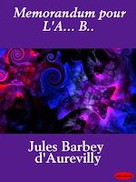 Télécharger le livre :  Memorandum pour L'A... B..