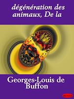 Télécharger le livre :  dégénération des animaux, De la