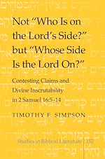 Télécharger le livre :  Not «Who Is on the Lord's Side?» but «Whose Side Is the Lord On?»