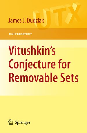 Téléchargez le livre :  Vitushkin's Conjecture for Removable Sets