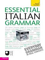 Télécharger le livre :  Essential Italian Grammar: Teach Yourself