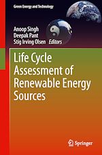 Télécharger le livre :  Life Cycle Assessment of Renewable Energy Sources