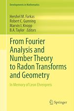 Download this eBook From Fourier Analysis and Number Theory to Radon Transforms and Geometry