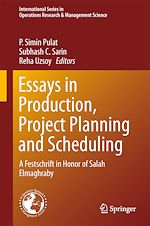 Télécharger le livre :  Essays in Production, Project Planning and Scheduling