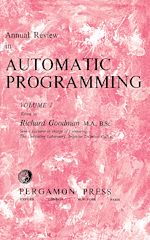 Télécharger le livre :  Annual Review in Automatic Programming