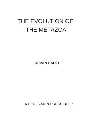 Téléchargez le livre :  The Evolution of the Metazoa