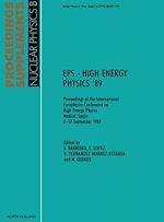 Télécharger le livre :  EPS - High Energy Physics '89