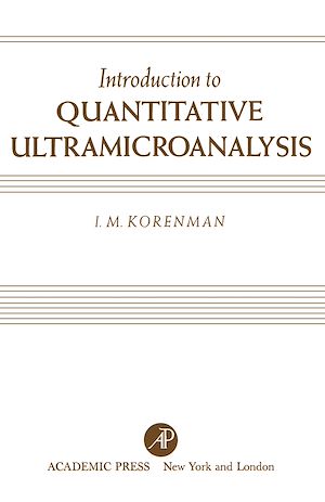 Téléchargez le livre :  Introduction to Quantitative Ultramicroanalysis