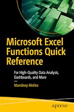 Télécharger le livre :  Microsoft Excel Functions Quick Reference