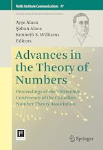 Télécharger le livre :  Advances in the Theory of Numbers