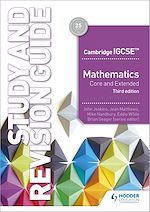 Télécharger le livre :  Cambridge IGCSE Mathematics Core and Extended Study and Revision Guide 3rd edition
