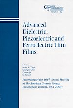 Télécharger le livre :  Advanced Dielectric, Piezoelectric and Ferroelectric Thin Films