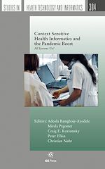 Télécharger le livre :  Context Sensitive Health Informatics and the Pandemic Boost