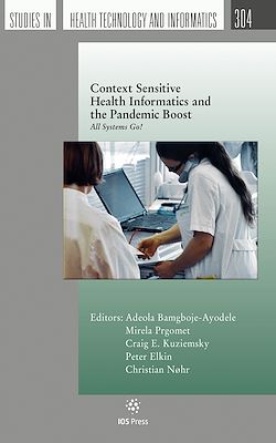 Télécharger le livre :  Context Sensitive Health Informatics and the Pandemic Boost