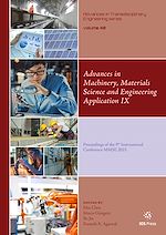 Télécharger le livre :  Advances in Machinery, Materials Science and Engineering Application IX