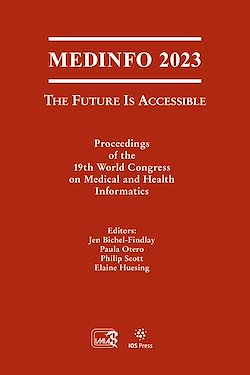 Télécharger le livre :  MEDINFO 2023 — The Future Is Accessible