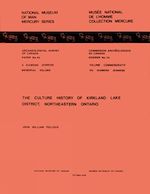 Download this eBook Culture History of Kirkland Lake District, Northeastern Ontario
