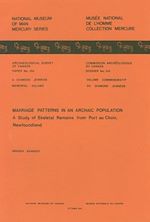 Download this eBook Marriage Patterns in an Archaic Population