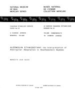 Download this eBook Algonquin ethnobotany