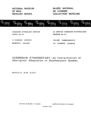 Téléchargez le livre :  Algonquin ethnobotany