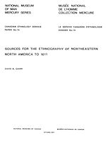Download this eBook Sources for the ethnography of northeastern North America to 1611