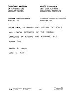 Download this eBook Phonology, dictionary and listing of roots and lexical derivates of the Haisla language of Kitlope and Kitimaat, B.C.: Volume 2
