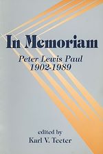 Download this eBook In memoriam: Peter Lewis Paul, 1902-1989