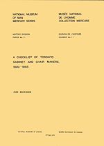 Download this eBook Checklist of Toronto cabinet and chair makers, 1800-1865