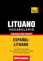 Télécharger le livre :  Vocabulario español-lituano - 9000 palabras más usadas