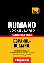 Télécharger le livre :  Vocabulario español-rumano - 9000 palabras más usadas