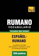 Télécharger le livre :  Vocabulario español-rumano - 7000 palabras más usadas
