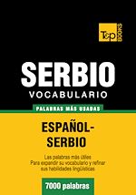 Télécharger le livre :  Vocabulario español-serbio - 7000 palabras más usadas