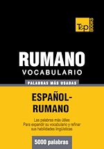 Télécharger le livre :  Vocabulario español-rumano - 5000 palabras más usadas
