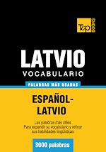 Télécharger le livre :  Vocabulario Español-Latvio - 3000 palabras más usadas