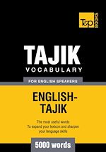 Télécharger le livre :  Tajik vocabulary for English speakers - 5000 words