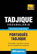 Télécharger le livre :  Vocabulário Português-Tadjique - 3000 palavras mais úteis