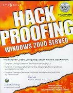 Download this eBook Hack Proofing Windows 2000 Server