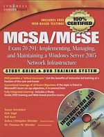 Download this eBook MCSA/MCSE Implementing, Managing, and Maintaining a Microsoft Windows Server 2003 Network Infrastructure (Exam 70-291)