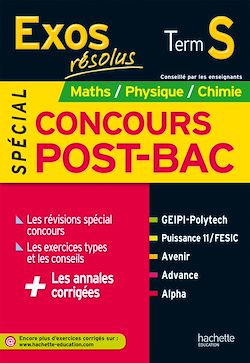 Télécharger le livre :  Exos Résolus Term S - Spécial concours Post Bac - Maths Physique Chimie