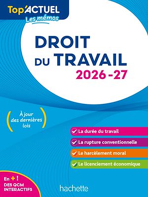 Téléchargez le livre :  Top'Actuel Droit du travail  2026-2027