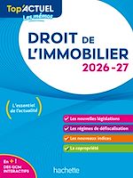 Télécharger le livre :  Top'Actuel Droit de l'immobilier 2026-2027