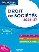 Télécharger le livre :  Top'Actuel Droit des sociétés 2026-2027