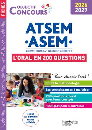 Téléchargez le livre :  Objectif Concours ATSEM - ASEM 2026-2027 : L'oral en 200 questions