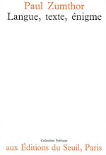 Télécharger le livre :  Langue, Texte, Enigme