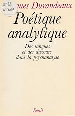 Download this eBook Poétique analytique