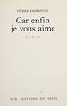 Télécharger le livre :  Car enfin je vous aime